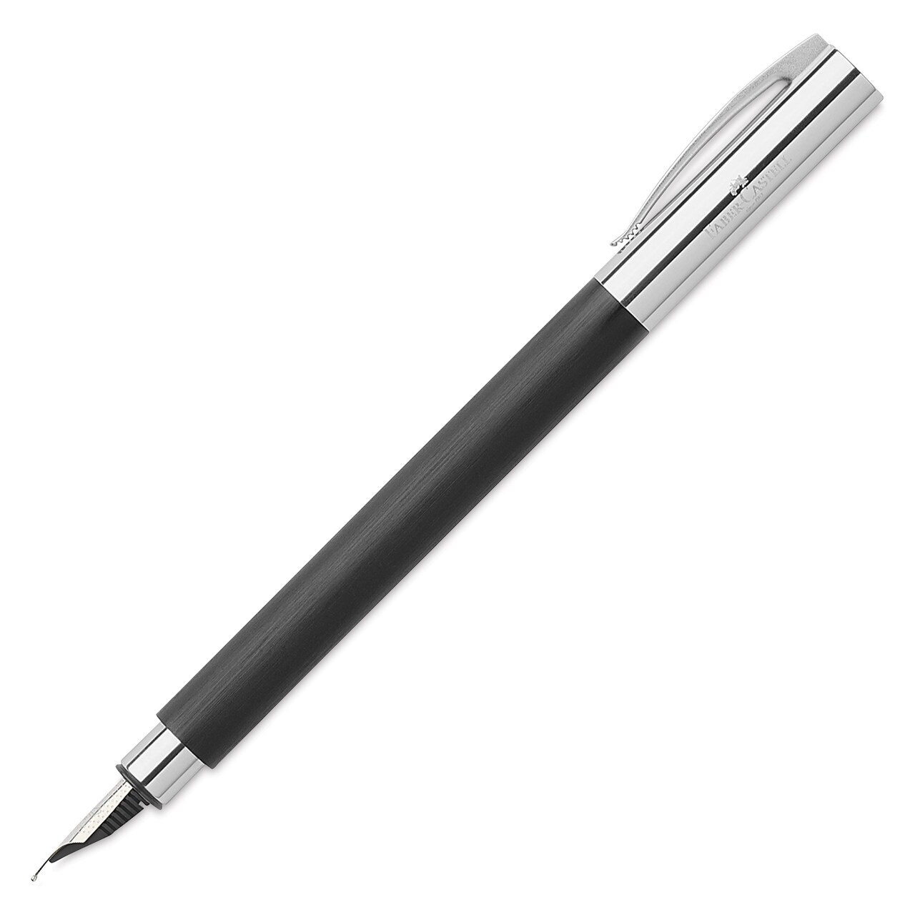 Faber-Castell Ambition Fountain Pen - Black Resin, Medium Nib